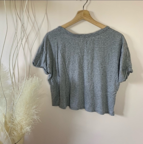 GARAGE Grey Crop Top Size S - Picture 5 of 8